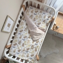 Set lenjerie de schimb pentru patut bebe 3 piese Ursulet de plus